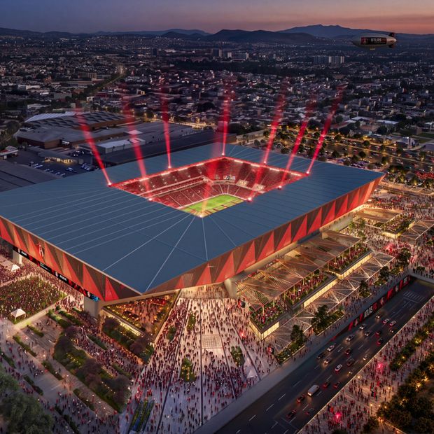 Así luciría el nuevo estadio de Atlas